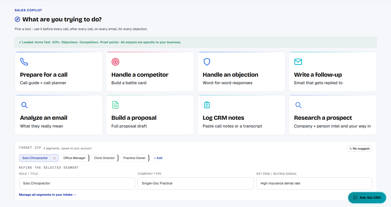 Sales Copilot, real-time deal tools