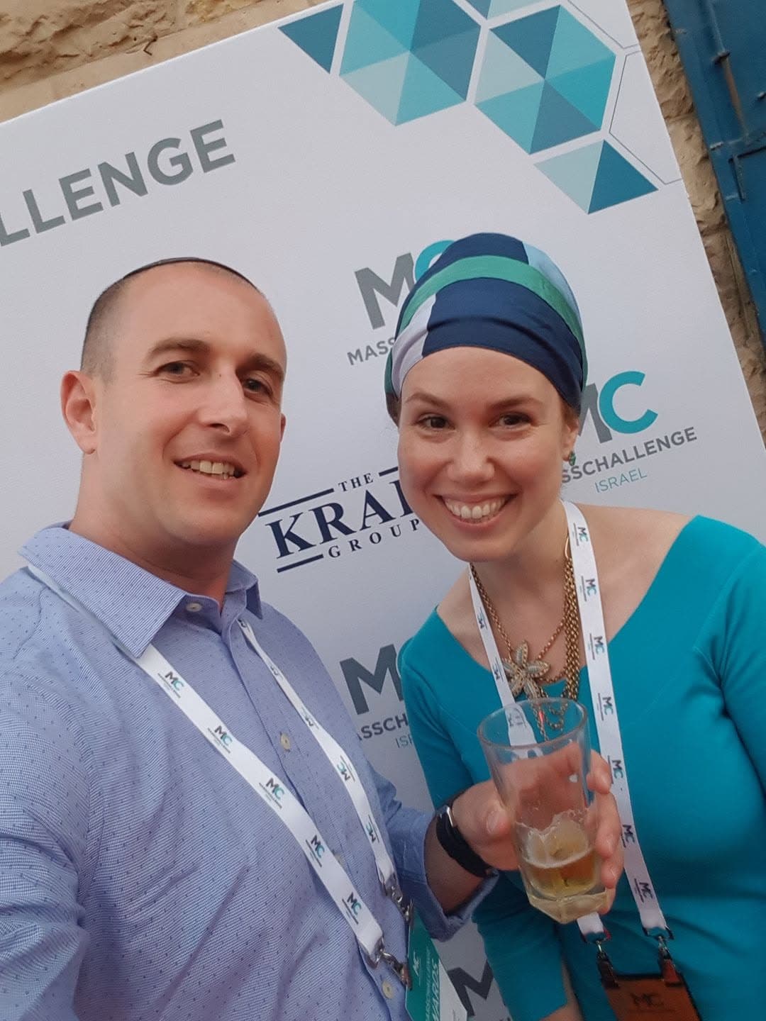 Tal and Samantha Paperin at MassChallenge Israel